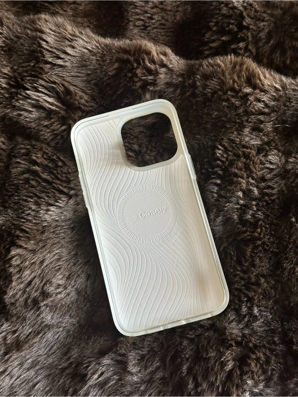 Casely Blue and Yellow Striped iPhone 14 Pro Max Case